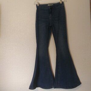 Rock & Roll women's size 28 X 34 medium wash bell bottom jeans